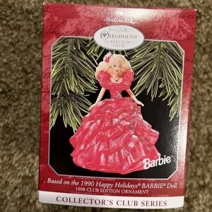 Holiday Hallmark 1998 CLUB EDITION BARBIE Collector's Club HAPPY HOLIDAY